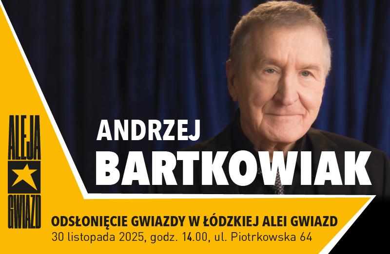 Andrzej Bartkowiak w Łódzkiej Alei Gwiazd Andrzej Bartkowiak w Łódzkiej Alei Gwiazd
