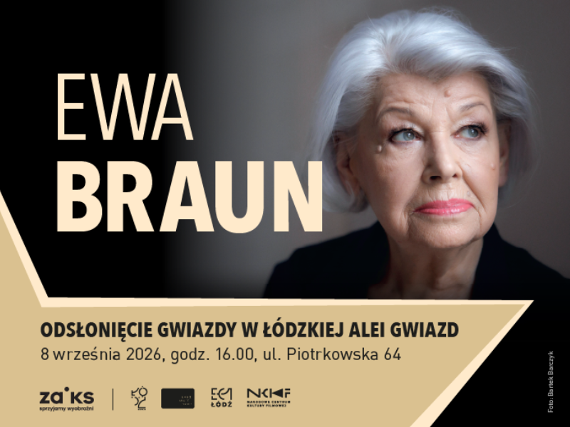Ewa Braun w Łódzkiej Alei Gwiazd Ewa Braun w Łódzkiej Alei Gwiazd